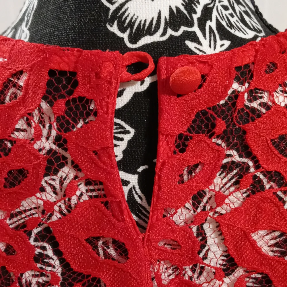 ❤RARE Milly❤ - "Kissing Lips" Lace Top w/Camisole - Picture 9 of 16